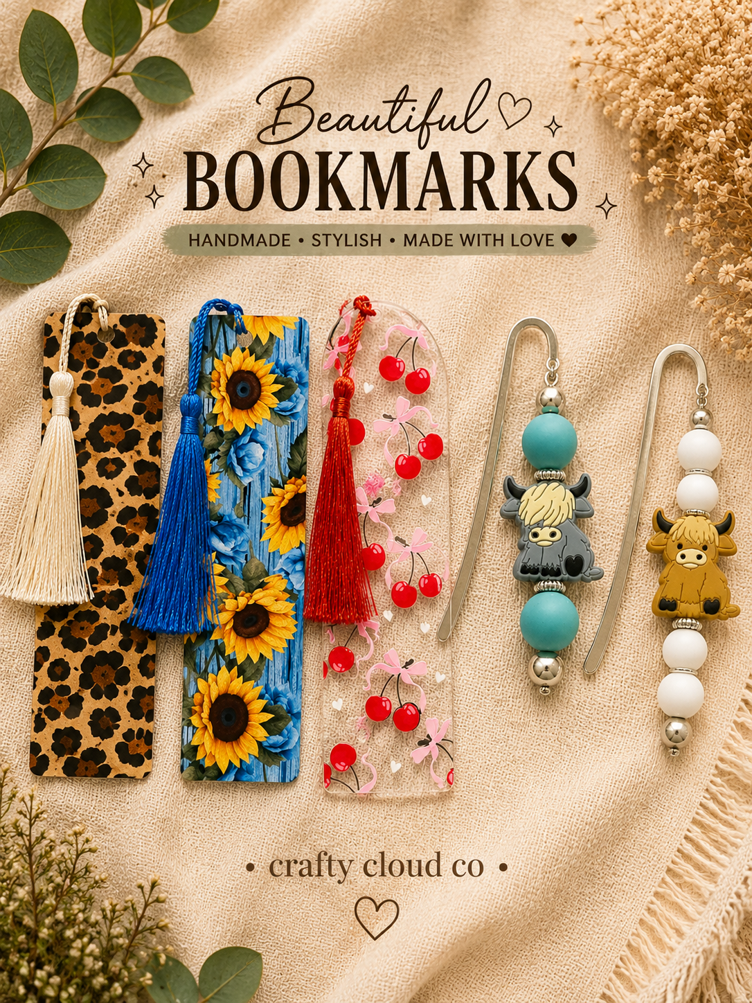 Beaded Metal Bookmarks
