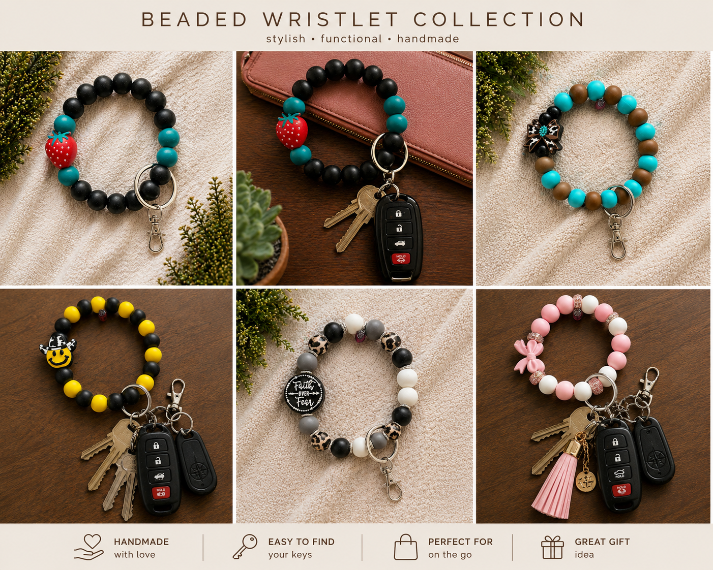 Beaded Wristlets