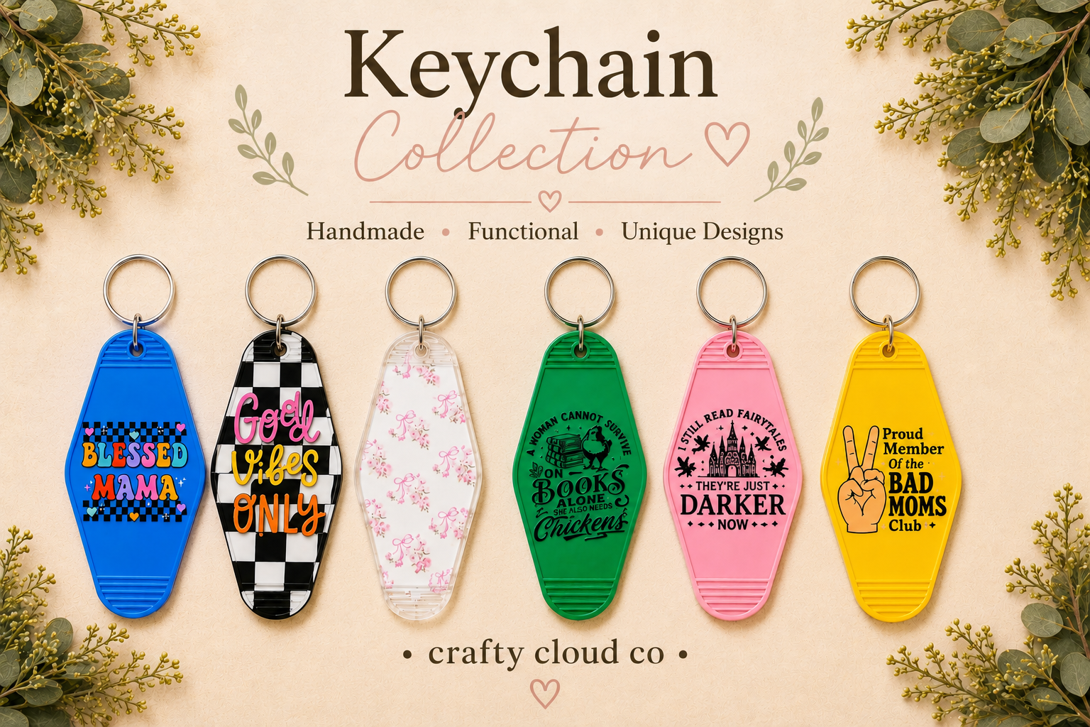 Motel Keychains