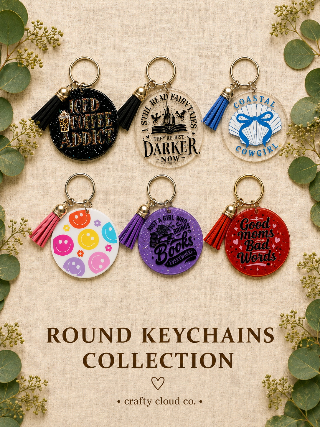 Round Keychains