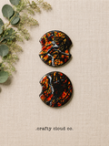 Blaze Orange Camo Car Coaster Set