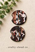 Rustic Western Serape Car Coaster Set