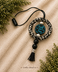 Faith Over Fear Cow Print Car Charm