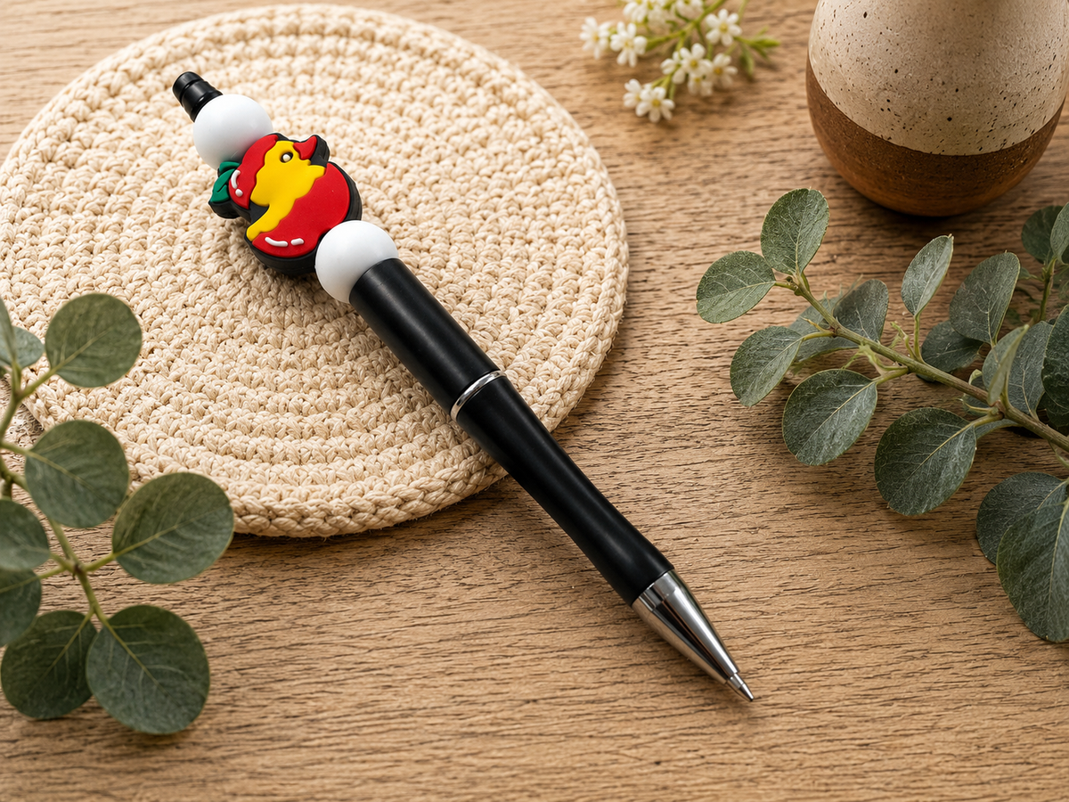 Apple Ducky Beaded Pen