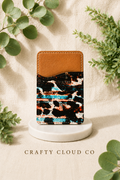 Aztec Cow Print Phone Wallet