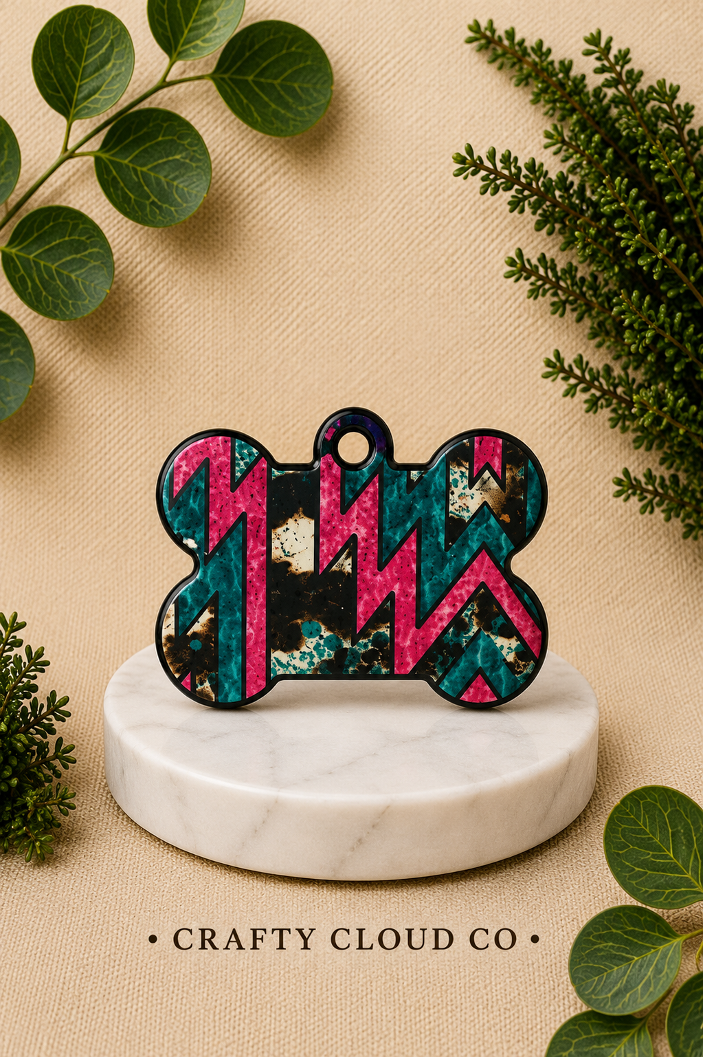 Azetc Brights Dog Tag
