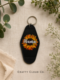 Mama Sunflower Motel Keychain