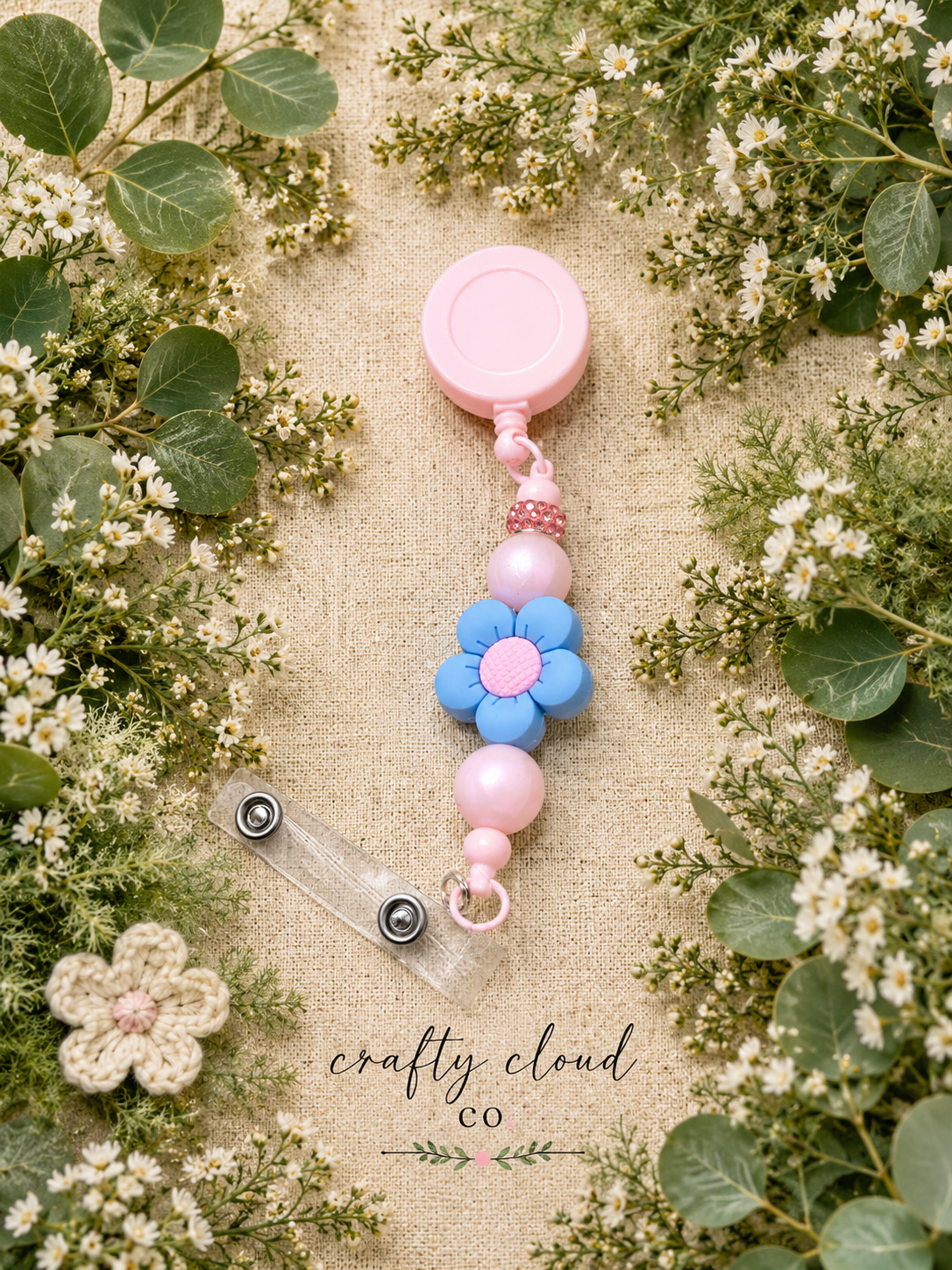 Blue & Pink Flower