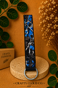 Blue Blaze Camo Wristlet