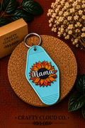 Sunflower Mama Motel Keychain