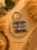 Blessed Mama Acrylic Keychain