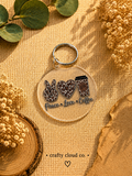 Peace Love Coffee Acrylic Keychain