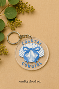Coastal Cowgirl Acrylic Keychain