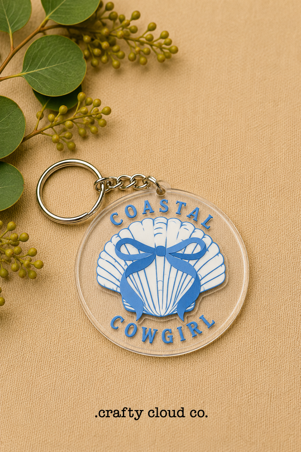 Coastal Cowgirl Acrylic Keychain