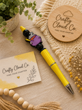 Witch's Cauldron Purple Beaded Pen