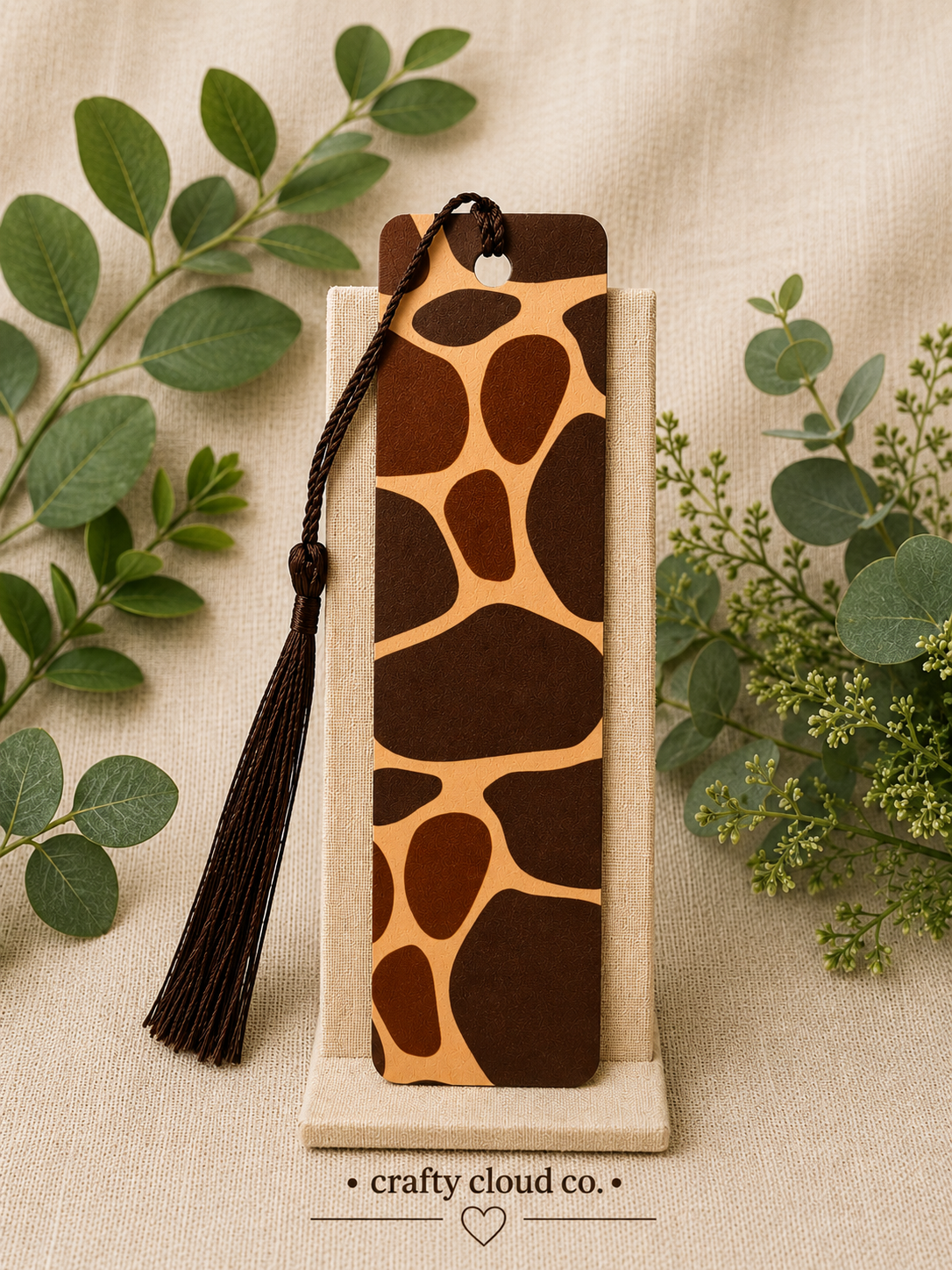 Giraffe Print Bookmark