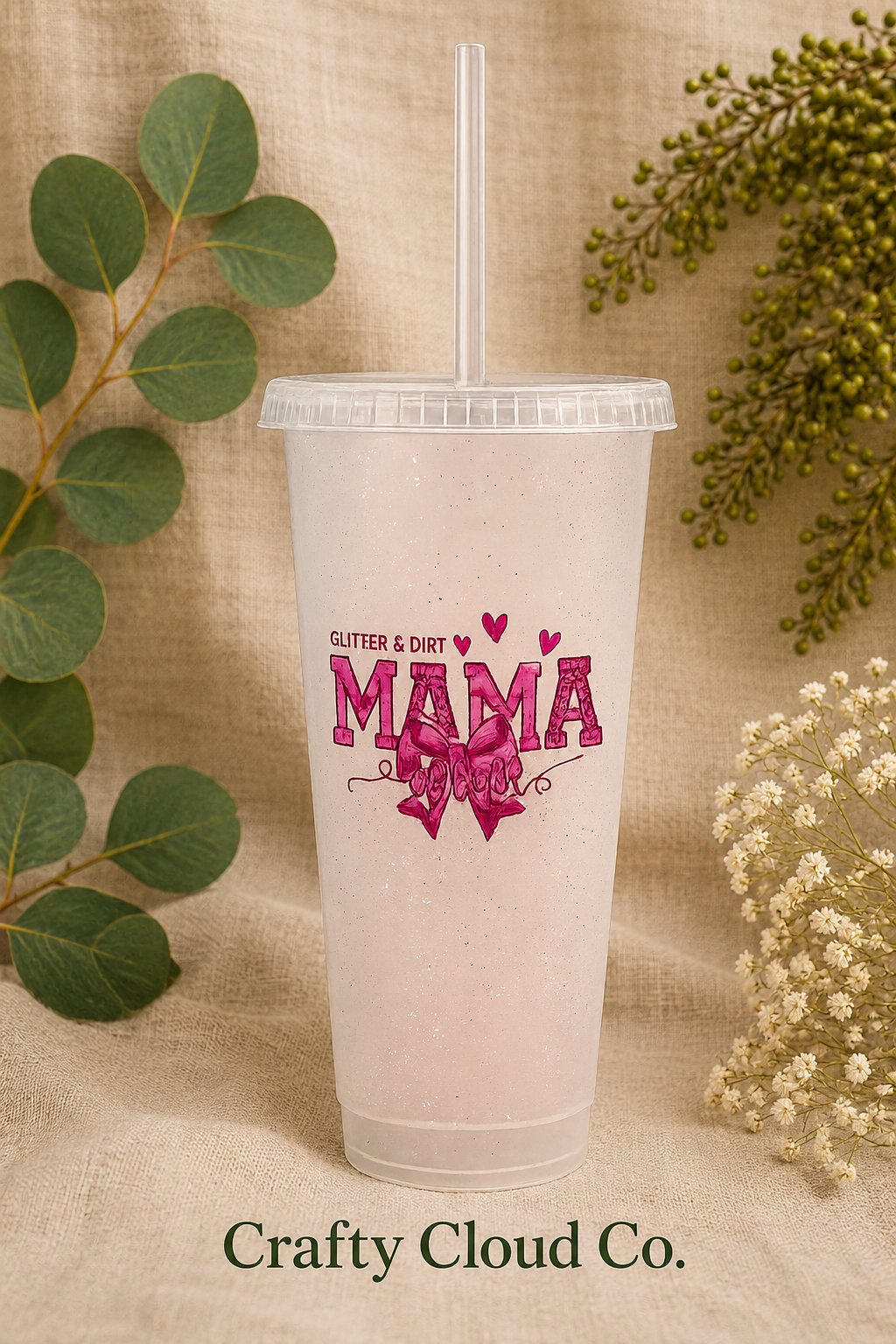 Glitter & Dirt Mama of Both Tumbler