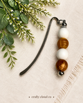 Golden Earth Tone Beaded Bookmark