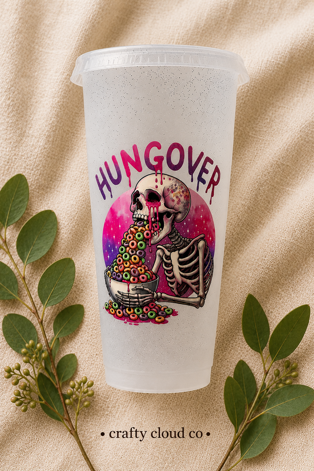 Hungover Glitter Cup