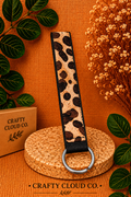 Light Leopard Wristlet
