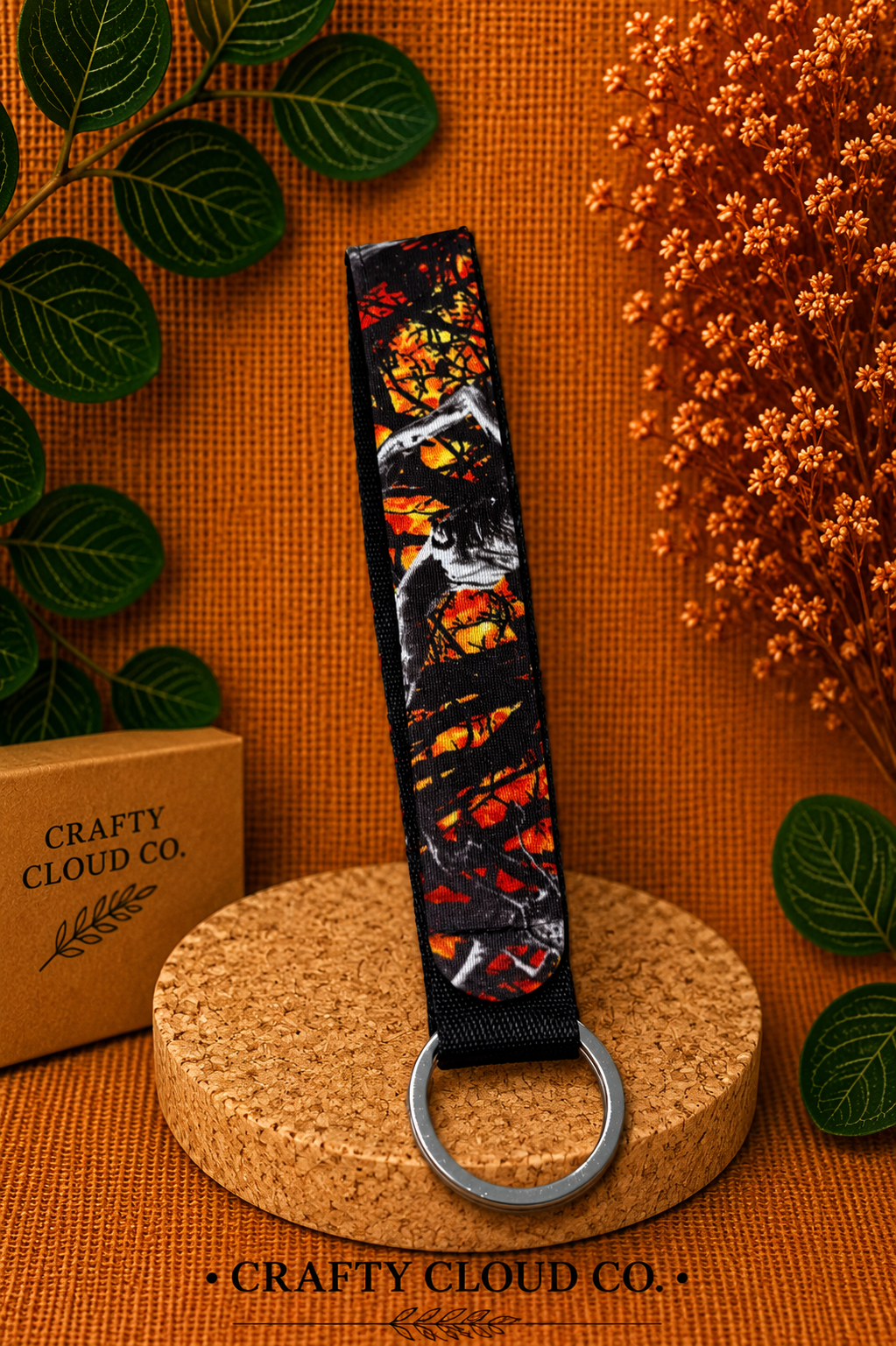Orange Blaze Wristlet