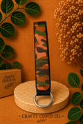 Orange & Green Camo Wristlet