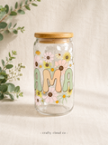Pastel Mama Glass Can Cup