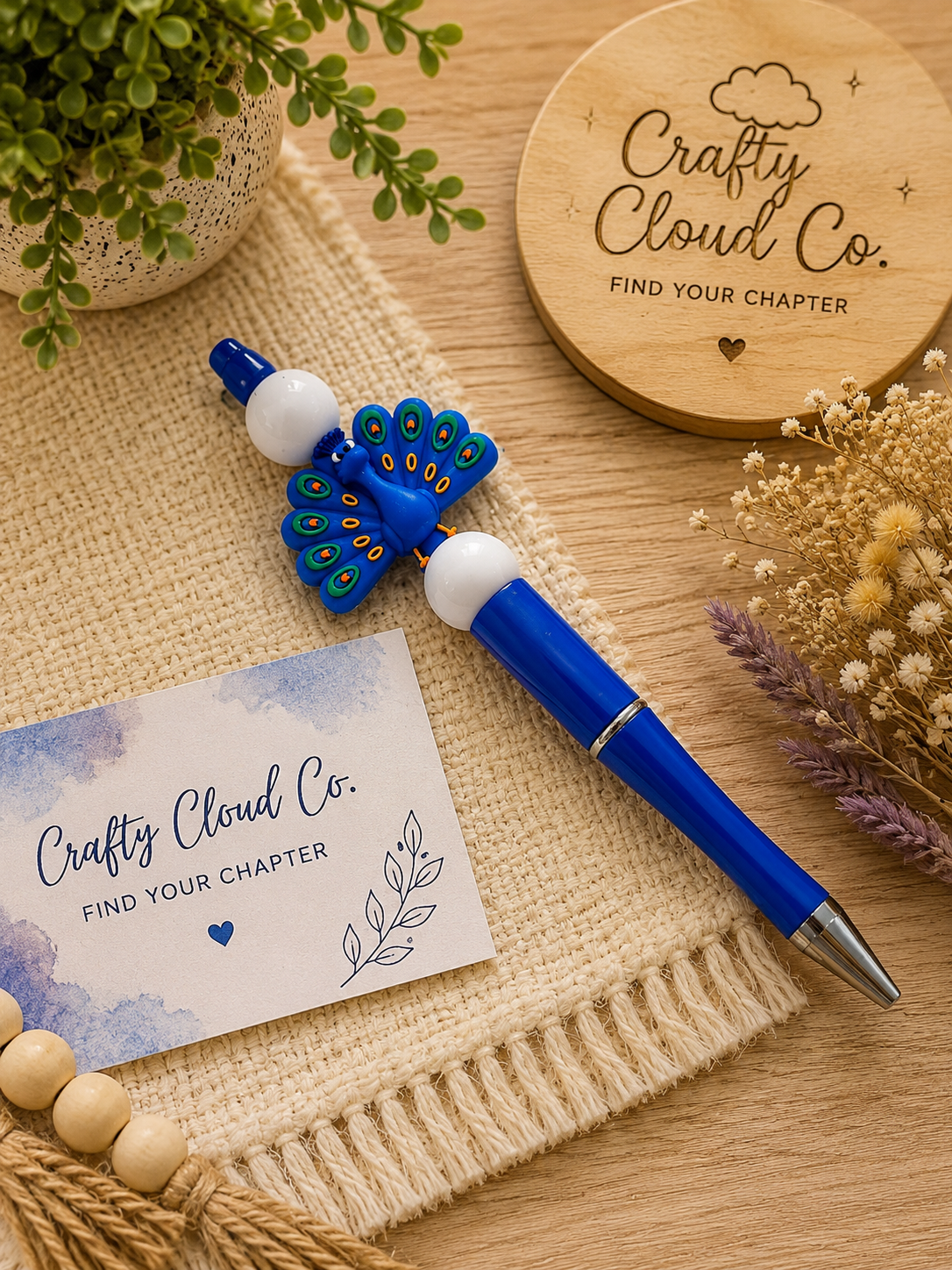 Peacock Beaded Pen