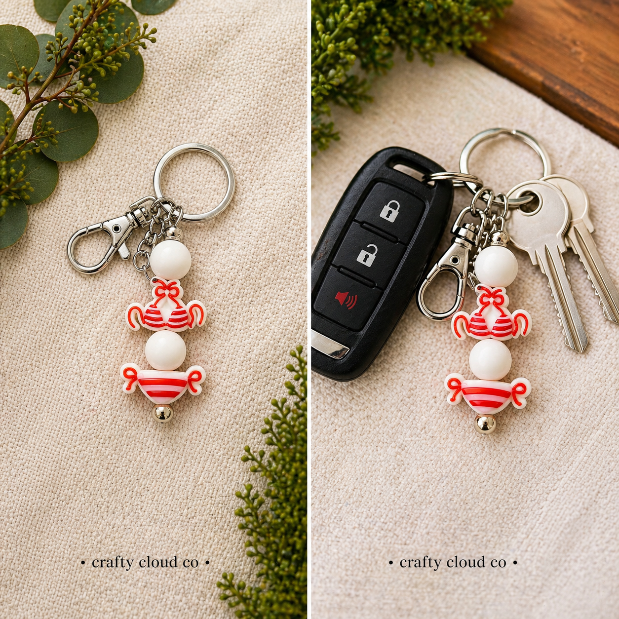 Beach Babe Bikini Keychain