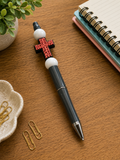 Faith Cross Beaded Pen