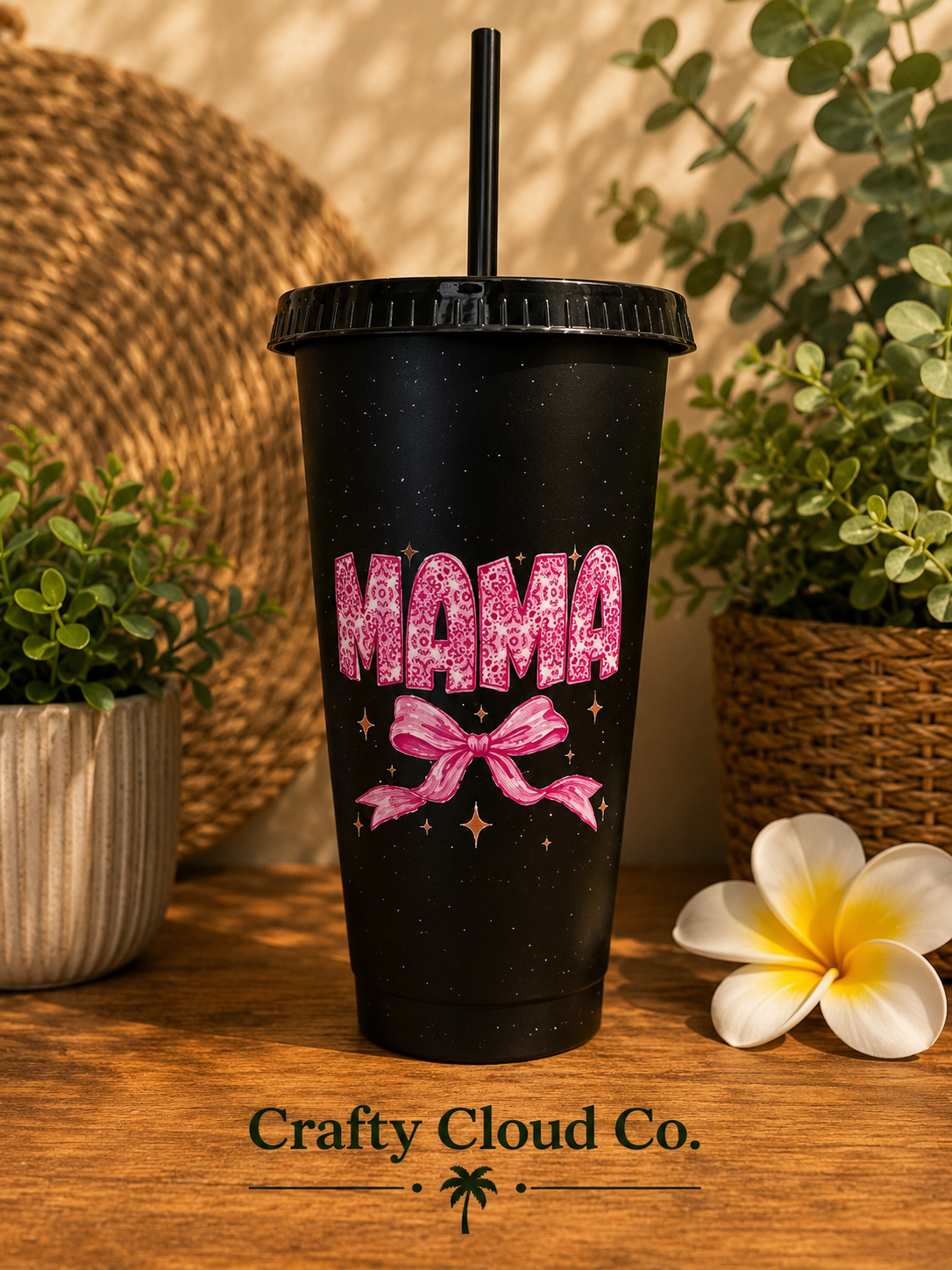 Pink Mama Bow Tumbler