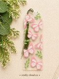 Pink Butterfly Acrylic Bookmark