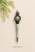 “Probably Late for Something” Skull Beaded Pen