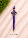 Mama Checkered Beaded Pen