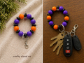 Purple & Orange Mini Wristlet