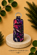 Purple Woodland Camo Chapstick Holder