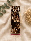 Rustic Cowhide Paisley Metal Bookmark