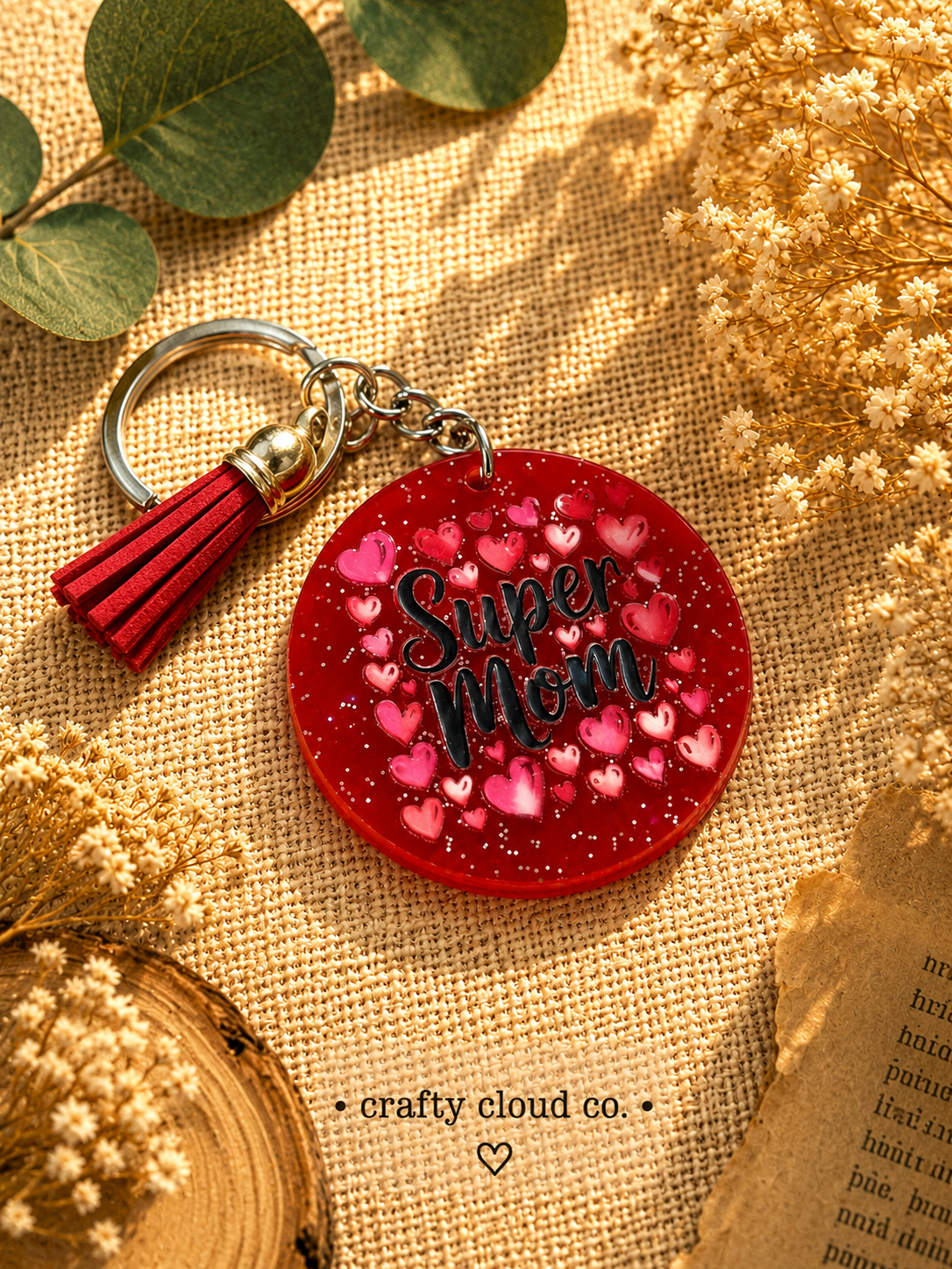 Super Mom Keychain