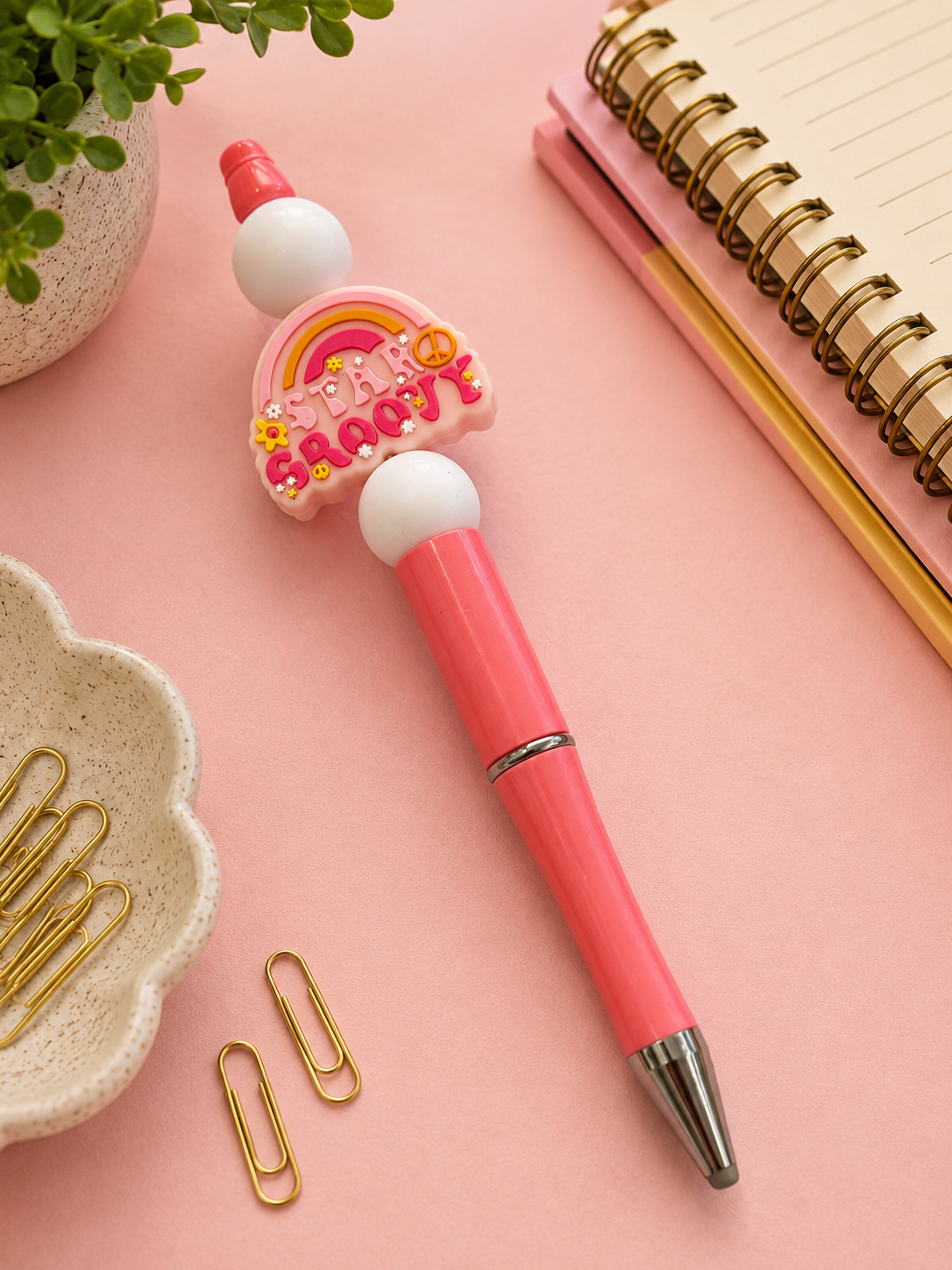 Stay Groovy Beaded Pen