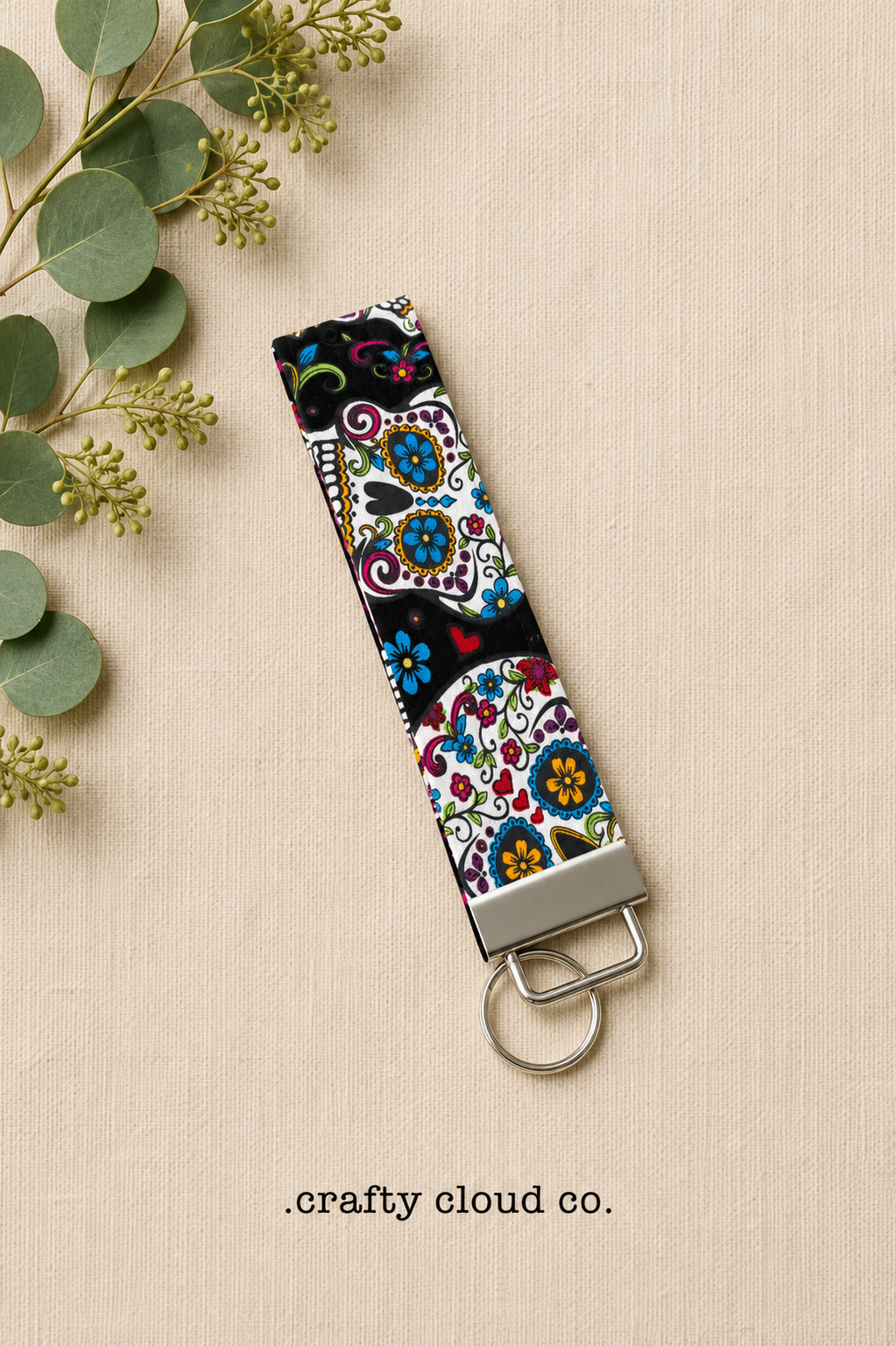 Sugar Skull Wristlet