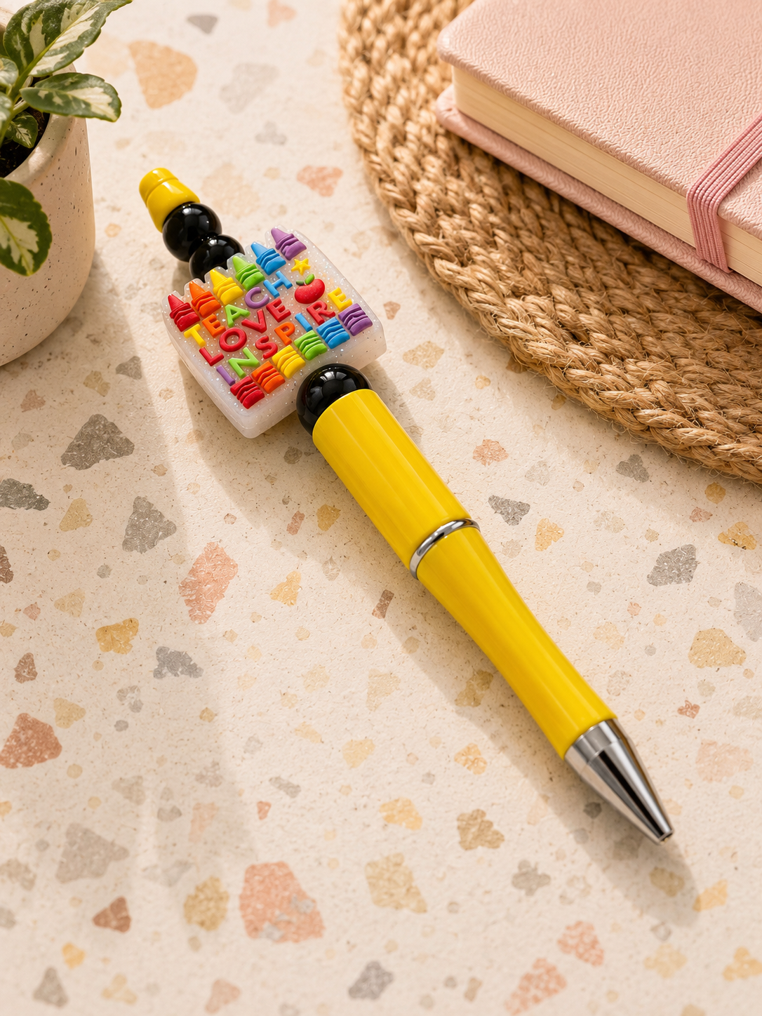 Teach Love Inspire Beaded Pen