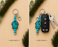 Teal Scrub keychain