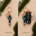 Boho Western Skull Keychain