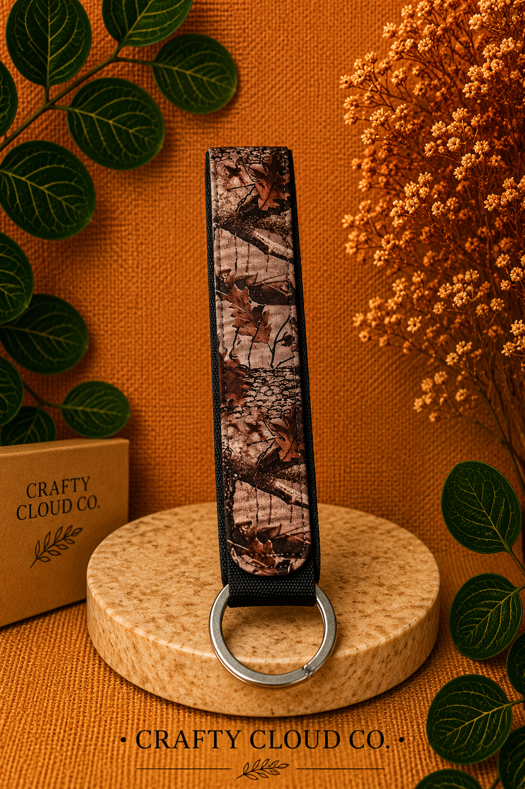 Leaves Camo Wristlet
