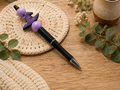 Purple Witch Hat Beaded Pen