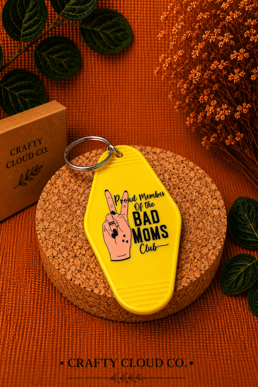 Bad Moms Club Motel Keychain