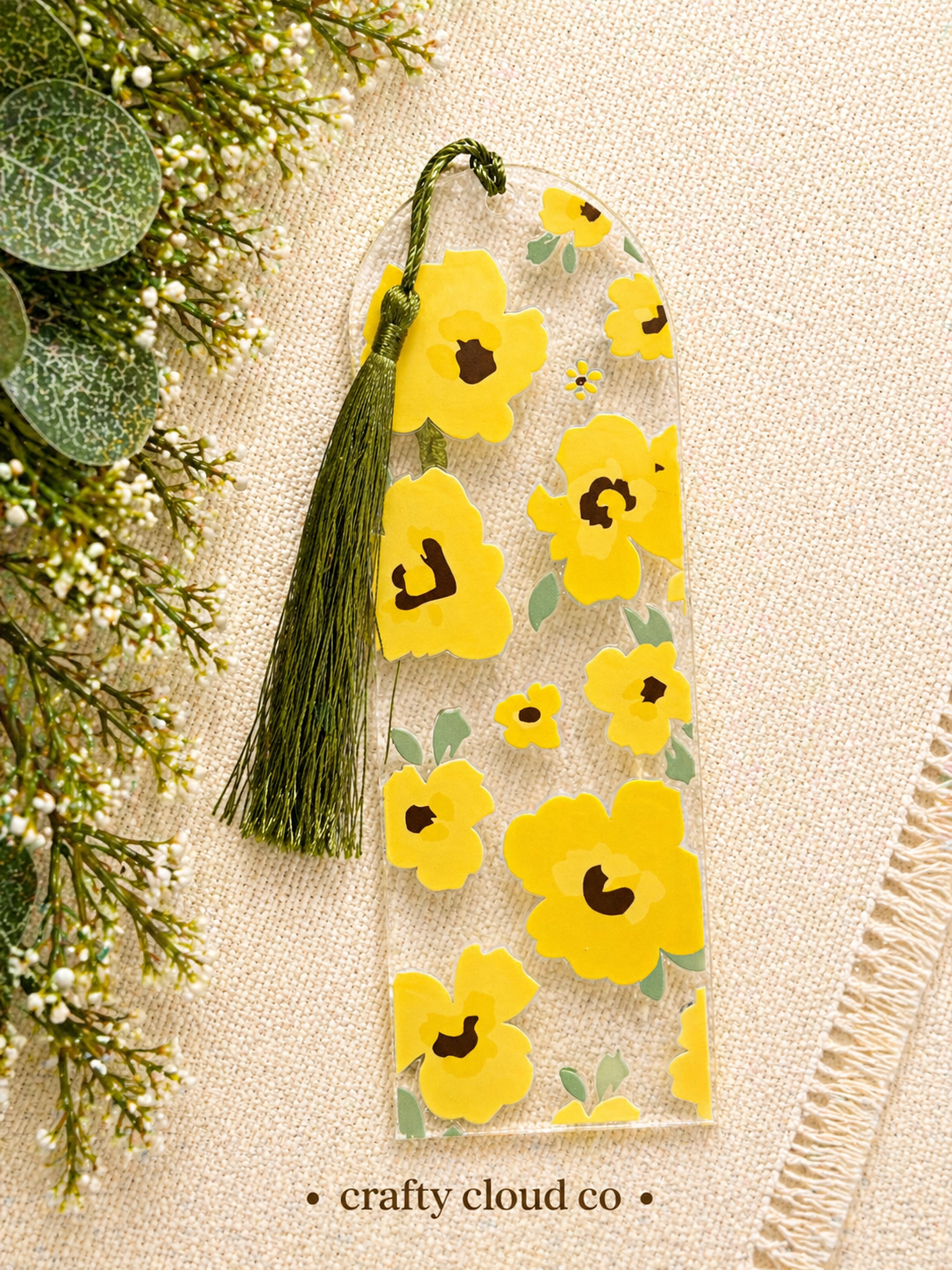 Sunshine Floral Acrylic Bookmark
